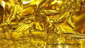  Presentation with air bubbles - Beautiful presentation design featuring oil-background-with-air-bubbles backdrop and a gold colored foreground