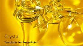  Presentation with air bubbles - Amazing slide deck having oil-background-with-air-bubbles backdrop and a light gray colored foreground