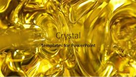  Presentation with air bubbles - Audience pleasing slide deck consisting of oil-background-with-air-bubbles backdrop and a gold colored foreground