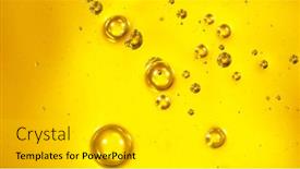  Presentation with air bubbles - Colorful presentation theme enhanced with oil-background-with-air-bubbles backdrop and a light gray colored foreground