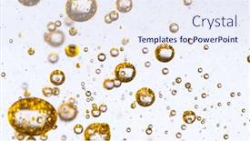  Presentation with oil - Presentation theme enhanced with oil-bubbles-isolated-over-white background and a sky blue colored foreground