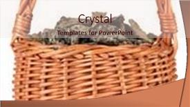  Presentation with wicker - Presentation theme featuring oil-cake-in-wicker-basket background and a lemonade colored foreground