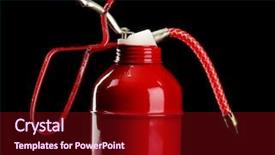  Presentation with oil - Cool new PPT theme with boston tea party 3d rendering glowing yellow traffic sign backdrop and a light blue colored foreground.