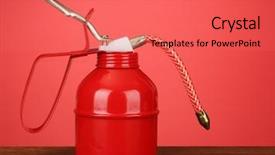  Presentation with oil and gas - Beautiful theme featuring the skeleton and brain backdrop and a  colored foreground.