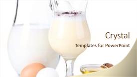 Presentation with white milk - Cool new theme with oil canada - eggnog with milk and eggs backdrop and a  colored foreground