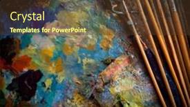  Presentation with oil - Audience pleasing presentation consisting of oil drawing board with pen backdrop and a tawny brown colored foreground