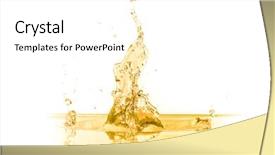  Presentation with orange juice - Presentation design featuring oil drops - orange juice splash isolated background and a white colored foreground