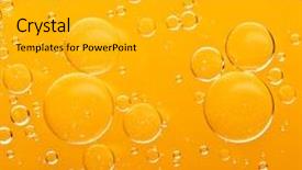  Presentation with oil drops - Colorful PPT theme enhanced with oil drops backdrop and a light gray colored foreground