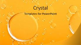  Presentation with oil drops - Theme with oil drops background and a light gray colored foreground