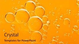  Presentation with oil drops - Beautiful presentation theme featuring oil drops backdrop and a gray colored foreground