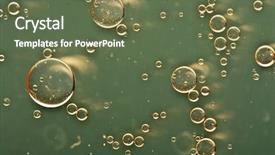  Presentation with oil drops - Beautiful PPT layouts featuring oil drops backdrop and a tawny brown colored foreground