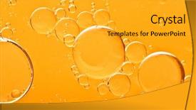  Presentation with oil drops - Theme with oil drops background and a light gray colored foreground