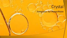  Presentation with oil drops - Presentation with oil drops background and a gold colored foreground