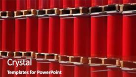  Presentation with storage - Presentation theme having oil drum - red oildrums on wooden pallets background and a crimson colored foreground