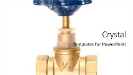  Presentation with water faucet - Audience pleasing PPT theme consisting of oil faucet - water pipes on a white backdrop and a white colored foreground