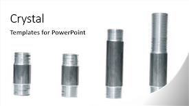  Presentation with water pipes - Presentation with oil faucet - water pipes on a white background and a white colored foreground