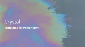  Presentation with sea water - Presentation design with oil-film-on-sea-water background and a light blue colored foreground