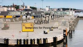  Presentation with fuel oil - PPT layouts featuring oil fuel tanks and containers background and a coral colored foreground