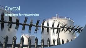  Presentation with fuel oil - Amazing slide set having kite on the ground at the beach backdrop and a lemonade colored foreground