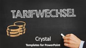  Presentation with german - Presentation theme with fuel cell car - hand writes in german tarifwechsel background and a dark gray colored foreground