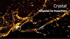  Presentation with splashing - Presentation having oil-in-whirl-shape-splashing background and a black colored foreground