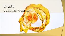  Presentation with splashing - Audience pleasing slides consisting of oil-in-whirl-shape-splashing backdrop and a yellow colored foreground