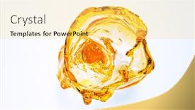  Presentation with splashing - Slide set with oil-in-whirl-shape-splashing background and a yellow colored foreground