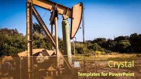  Presentation with oil industry - Slide deck enhanced with oil-industry-pump-jack background and a tawny brown colored foreground