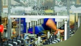  Presentation with lubricant - Presentation theme consisting of oil-is-dispensed background and a mint green colored foreground