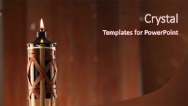  Presentation with raya - Amazing slide set having oil lamps - bamboo pelita icon of hari backdrop and a wine colored foreground