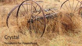  Presentation with oil - Cool new slides with oil lamps - grunge background backdrop and a coral colored foreground