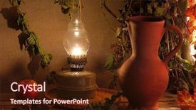  Presentation with detox green smoothies still life - Colorful presentation theme enhanced with oil lamps - rural still life backdrop and a wine colored foreground