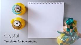  Presentation with oil lamp - Amazing presentation theme having oil-lamp-or-pelita backdrop and a light blue colored foreground