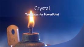 Presentation with oil lamp - PPT layouts consisting of oil-lamp-or-pelita background and a navy blue colored foreground