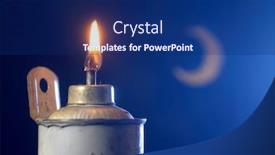  Presentation with oil lamp - Theme featuring oil-lamp-with-crescent background and a navy blue colored foreground