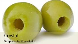  Presentation with guava fruits fresh green fruit - Audience pleasing PPT theme consisting of oil oliva - green olives fruits isolated backdrop and a  colored foreground