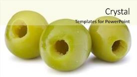  Presentation with white green - Presentation with oil oliva - green olives fruits isolated background and a blonde colored foreground