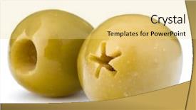  Presentation with guava fruits fresh green fruit - Cool new presentation design with oil oliva - green olives fruits isolated backdrop and a  colored foreground