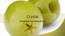  Presentation with guava fruits fresh green fruit - Slide deck featuring oil oliva - green olives fruits isolated background and a  colored foreground