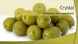  Presentation with guava fruits fresh green fruit - Cool new slides with oil oliva - green olives fruits isolated backdrop and a  colored foreground