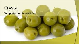  Presentation with guava fruits fresh green fruit - Beautiful slide set featuring oil oliva - green olives fruits isolated backdrop and a  colored foreground