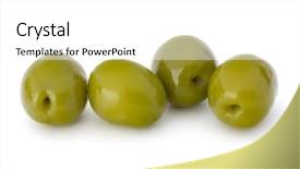  Presentation with guava fruits fresh green fruit - Audience pleasing slide set consisting of oil oliva - green olives fruits isolated backdrop and a  colored foreground