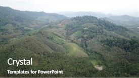  Presentation with palm oil - Amazing slide set having oil palm plantations and rainforest backdrop and a  colored foreground