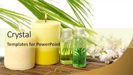  Presentation with palm oil - Beautiful presentation theme featuring oil palm shelll on mat backdrop and a  colored foreground