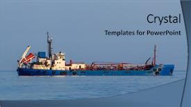  Presentation with oil products - Colorful PPT layouts enhanced with oil products tanker backdrop and a teal colored foreground