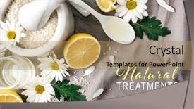  Presentation with hair loss - Audience pleasing theme consisting of oil recovery - text natural treatments for hair backdrop and a  colored foreground