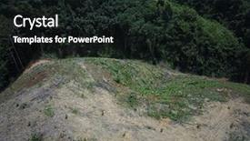  Presentation with deforestation - Colorful PPT layouts enhanced with oil scotland - deforestation environmental problem logging backdrop and a  colored foreground