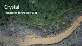  Presentation with deforestation - Cool new presentation theme with oil scotland - deforestation environmental problem logging backdrop and a tawny brown colored foreground