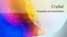  Presentation with oil - Amazing PPT theme having oil soils on water surface backdrop and a  colored foreground