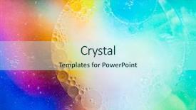  Presentation with oil and water chemical - Cool new presentation design with oil soils on water surface backdrop and a  colored foreground